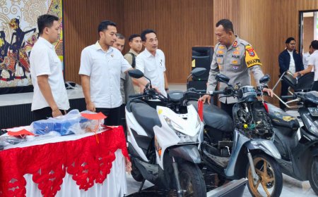 Tiga Pelaku Penipuan Gondol Motor Dibekuk Polresta Sidoarjo