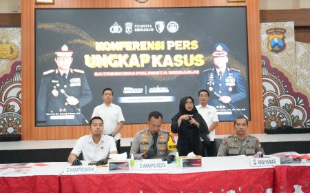 Polresta Sidoarjo Amankan Tiga Tersangka Penipuan Modus Minta Tolong