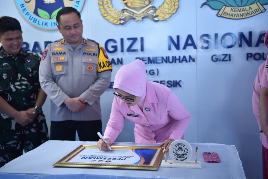 Resmi Beroperasi, SPPG Polres Gresik Bedilan Dukung Ketahanan Gizi