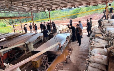 Polri Sita Barang Bukti Kasus Tambang Ilegal dan Tangkap 7 Pelaku