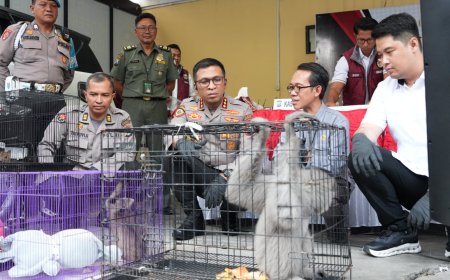Perdagangan Satwa Dilindungi Antarnegara Diungkap Polresta Sidoarjo