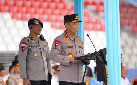 Kapolri Pimpin Apel, Ojol dan Buruh Diminta Jaga Kondisi Kondusif