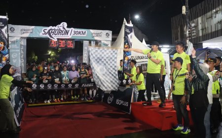 Sahurun 30K Polres Magetan Satukan Komunitas Pelari Saat Ramadhan