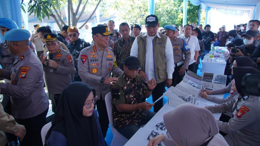 Sambut Idulfitri, Polri Gelar Bakti Kesehatan dan Pangan Murah Nasional