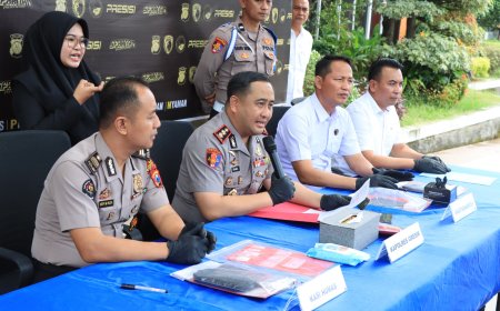 Polres Gresik Bekuk Jaringan Narkoba Lintas Pulau, 6 Tersangka Tak Berkutik