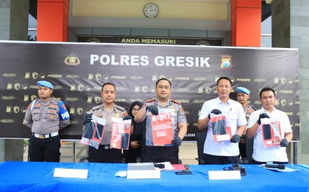 Peredaran Narkoba Lintas Pulau Terhenti, Polres Gresik Amankan 6 Tersangka