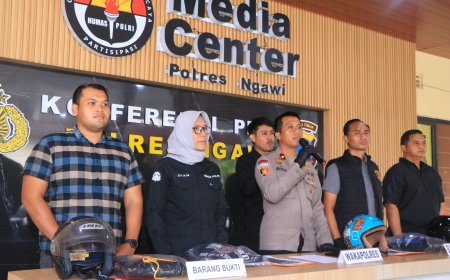 Polres Ngawi Amankan 2 Pelaku Pengeroyokan, Motif Atribut Perguruan