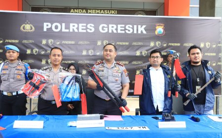 Polres Gresik Bongkar Sindikat Pencurian Kabel PLN
