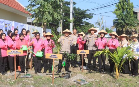 Polres Probolinggo Gelar Aksi Penghijauan Lewat Gerakan Indonesia ASRI