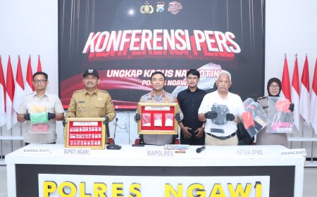 Polres Ngawi Ungkap Peredaran Sabu, Dua Pelaku Ditangkap